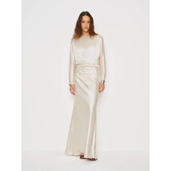 Reformation Dresses & Skirts - Reformation Esmee Silk Dress Ivory Brand New With Tags